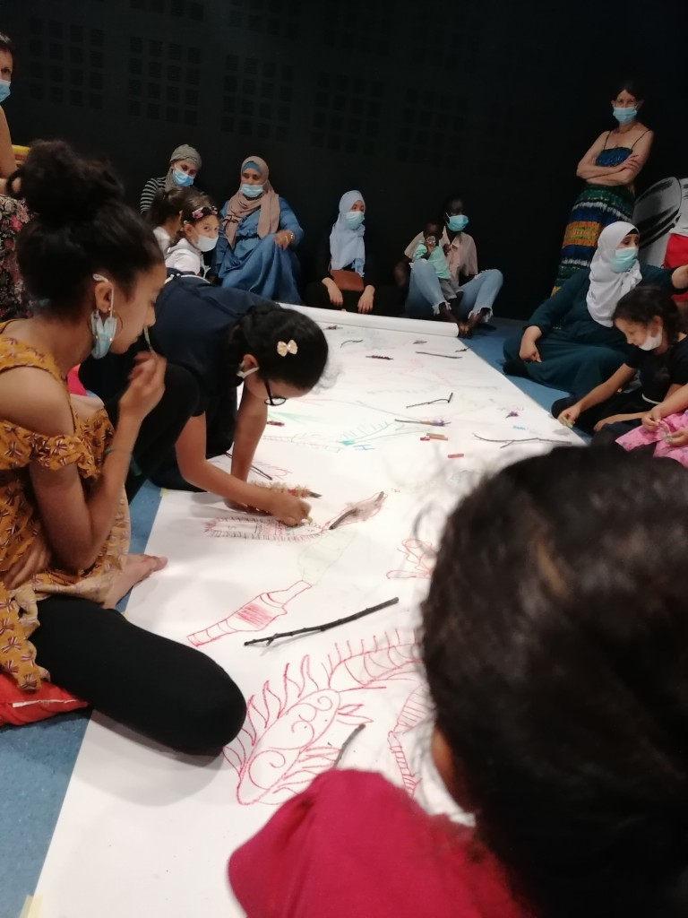 Atelier fresque collective - Fête de cloture