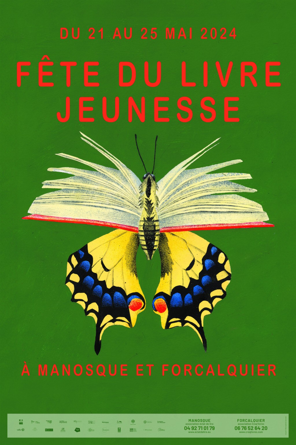 Affiche Fête du livre jeunesse 2024