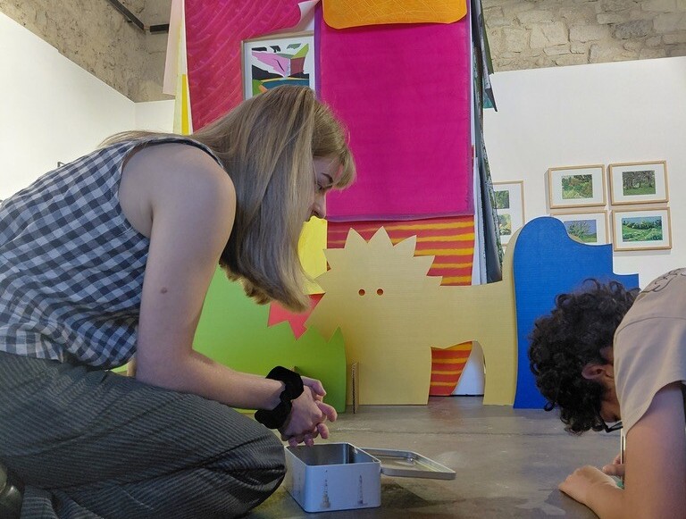 Médiation scolaire autour des expositions de Jérémie Fischer et Marine Rivoal - Merci Tiphaine !!!!