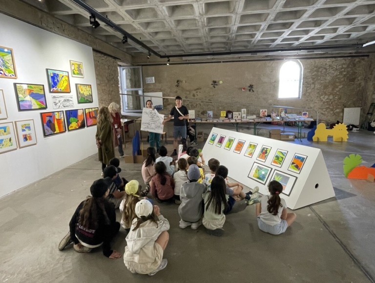Médiation scolaire autour des expositions de Jérémie Fischer et Marine Rivoal